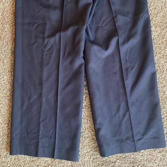 The Row 100% Silk Navy Blue Wide Leg Trouser Pants, Women’s 8 - Picture 15 of 16